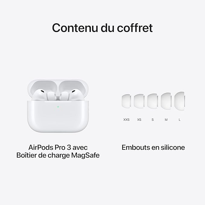 Apple AirPods Pro 3 – Écouteurs Sans Fil Nouvelle Génération