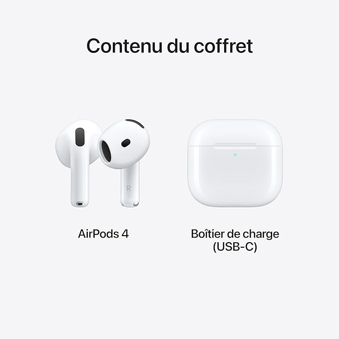 Apple AirPods 4 – Écouteurs Sans Fil Nouvelle Génération